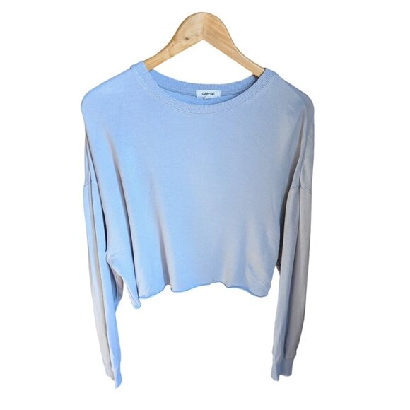 Garage Light Blue Soft Long Sleeve Top Women Size Medium - Picture 4 of 11